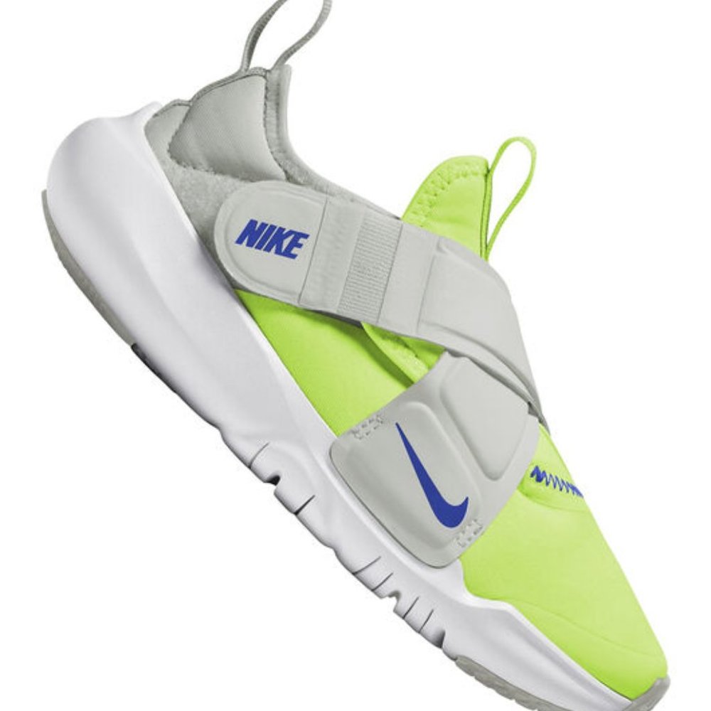 Nike Boy's Green Gray Flex Advance Hook & Loop Casual Sneaker Size 8C